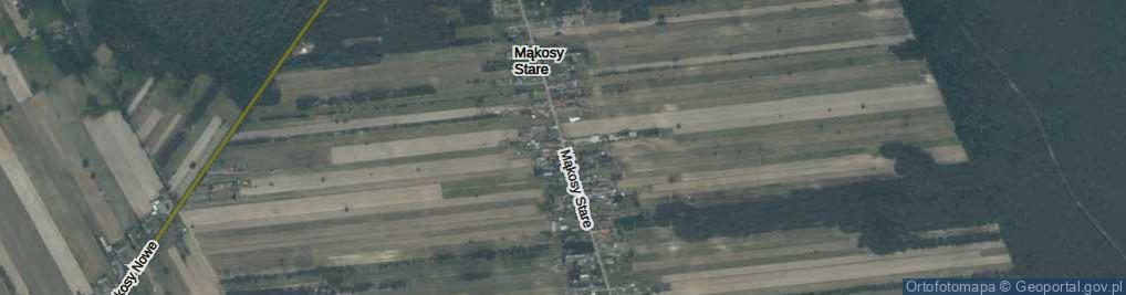 Zdjęcie satelitarne Mąkosy Stare ul.